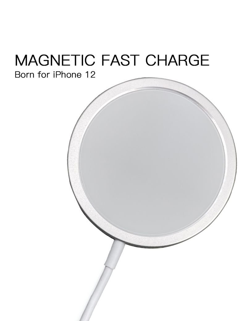 Magsafe 携帯 Qi 充電器 ワイヤレス 充電 Apple iPhone AirPods Qi対応 15W_画像1