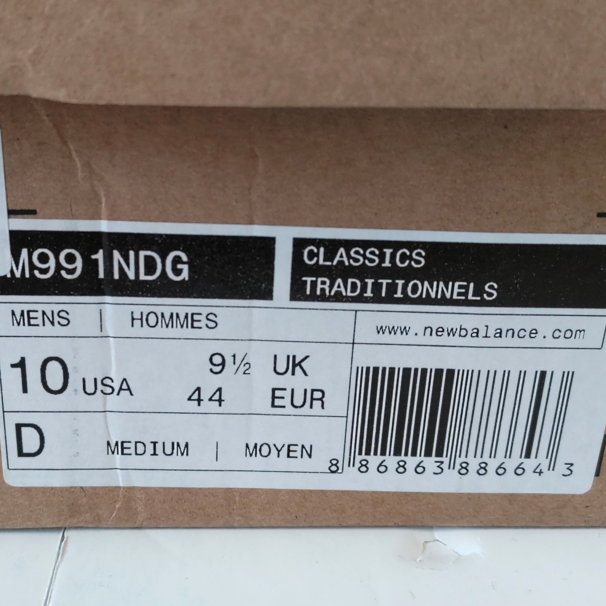 28.0㎝ 海外限定 M991NDG 新品 レア New Balance ニューバランス イギリス UK製 グレー チャコールグレー 日本未発売 M991GL 28cm_画像8