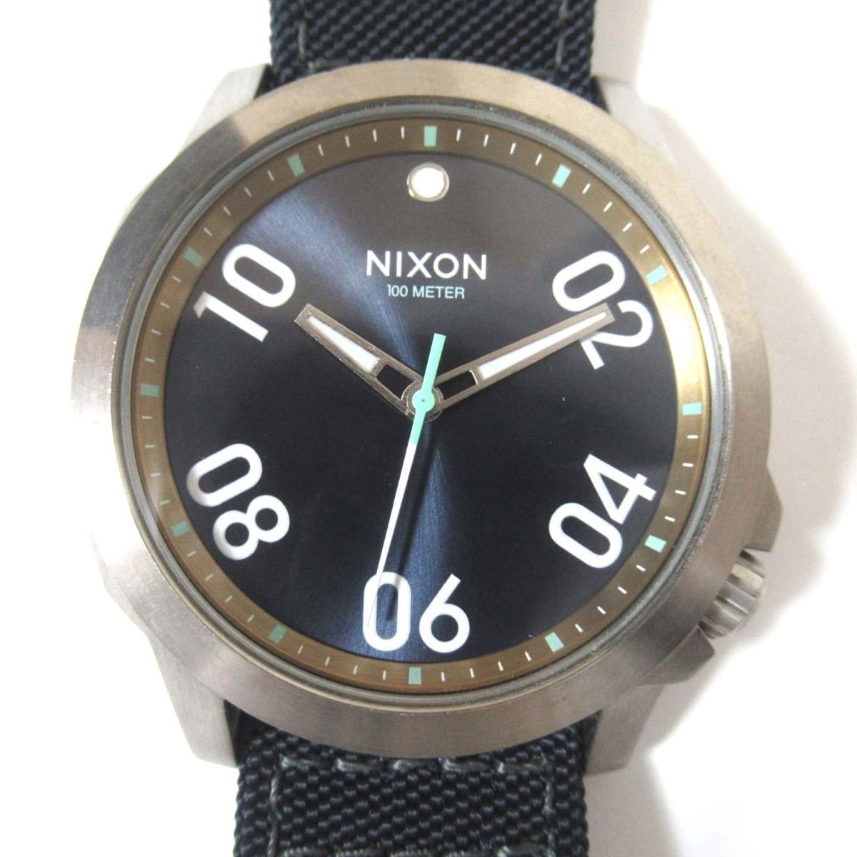 美品 NIXON ニクソン THE RANGER 45 クォーツ 3針式 アナログ メンズウォッチ 腕時計 ネイビーベルト×ネイビー文字盤の画像1