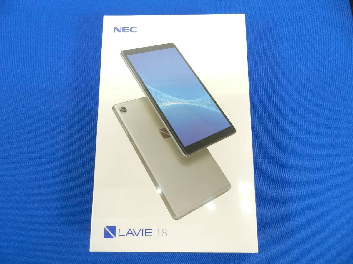 1212 新品未開封 NEC LAVIE T8 8HD1 Wi-Fiモデル RAM:4GB ストレージ:64GB PC-TAB08H02 8インチ タブレット プラチナグレー_画像1