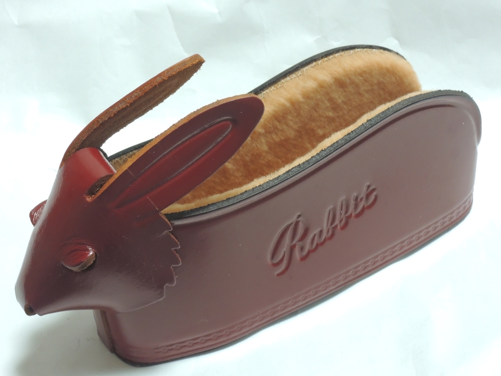 # real leather made glasses stand rabbit 