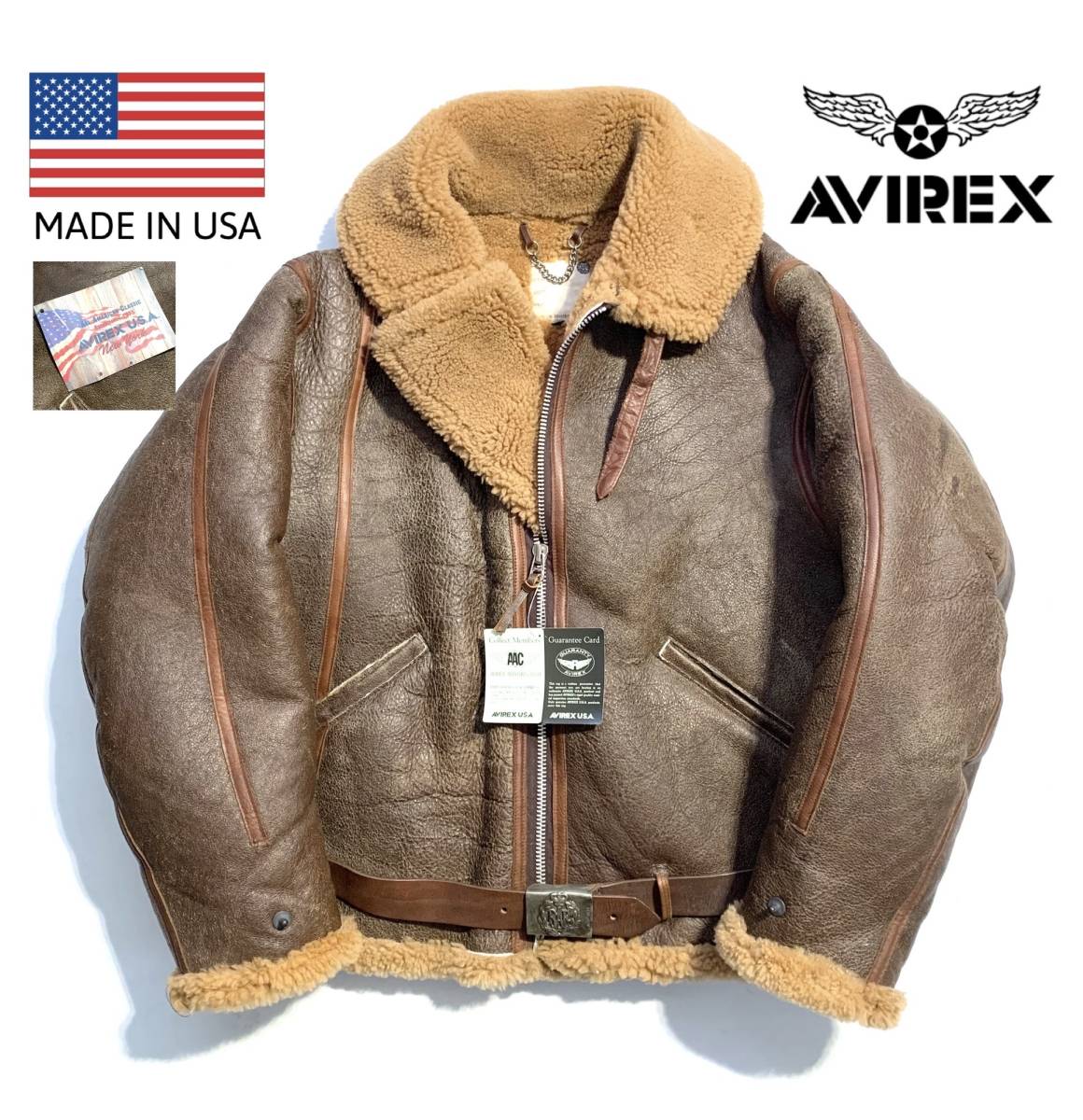 Yahoo!オークション - 極希少【タグ付】AVIREX ショット RAF B-3 Yahoo!オークション - 極希少【タグ付】AVIREX ショット RAF B-3