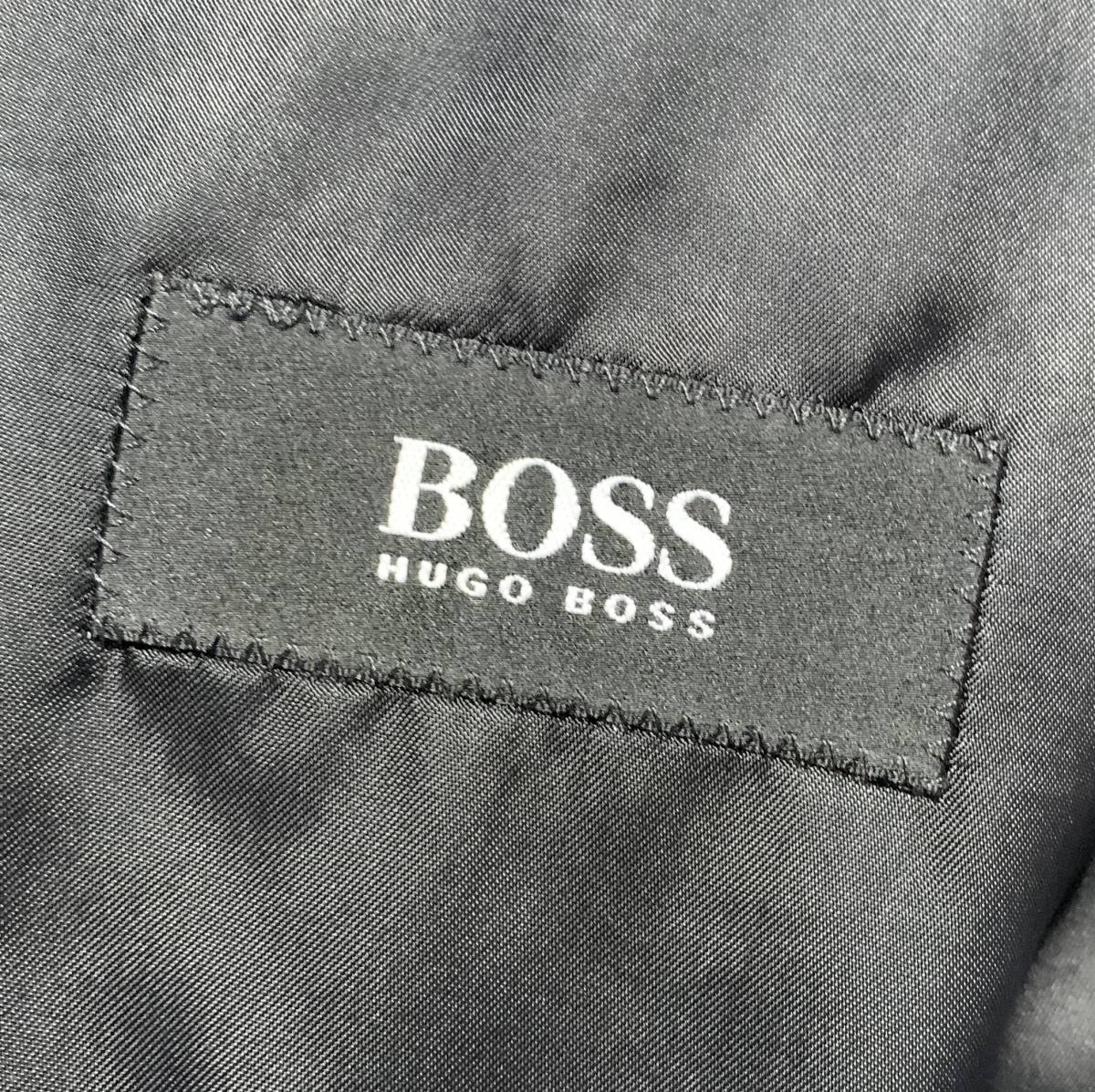 最高級【定価20万】HUGO BOSS ヒューゴボス ×ロロピアーナ カシミヤ ロングコート 44 ウール メンズ イタリア製【抜群の肌触り】黒_画像8