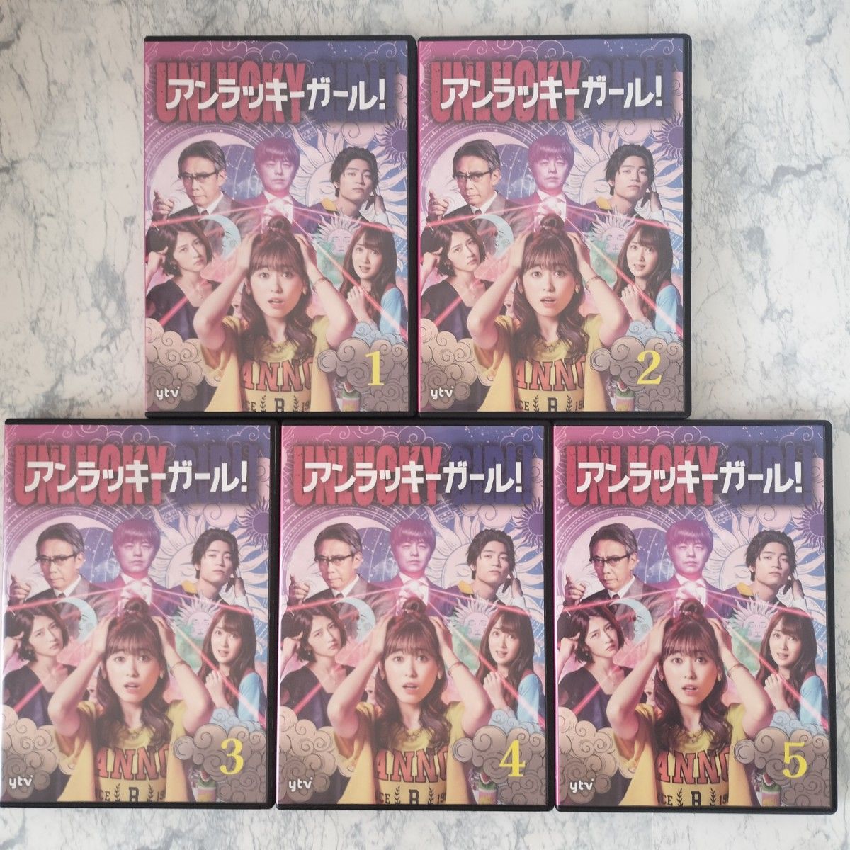 DVD　アンラッキーガール!　全5巻　DVD新品ケース付