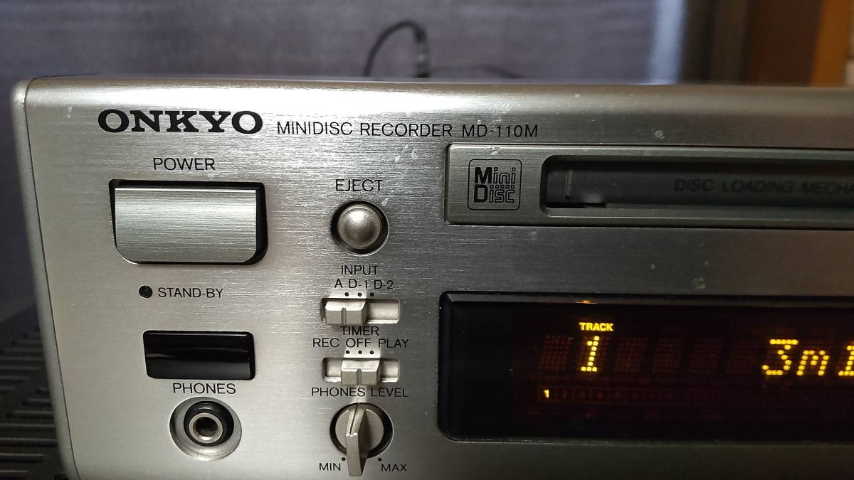 ONKYO ミニディスクレコーダー　MD-110M_画像2