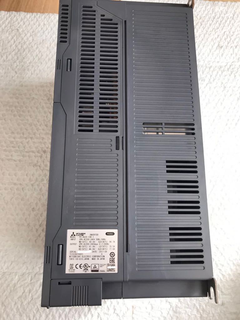 中古美品三菱電機 MITSUBISHI インバーター FR-A820-15K-1動作保証 [インボイス発行事業者] 　A-1