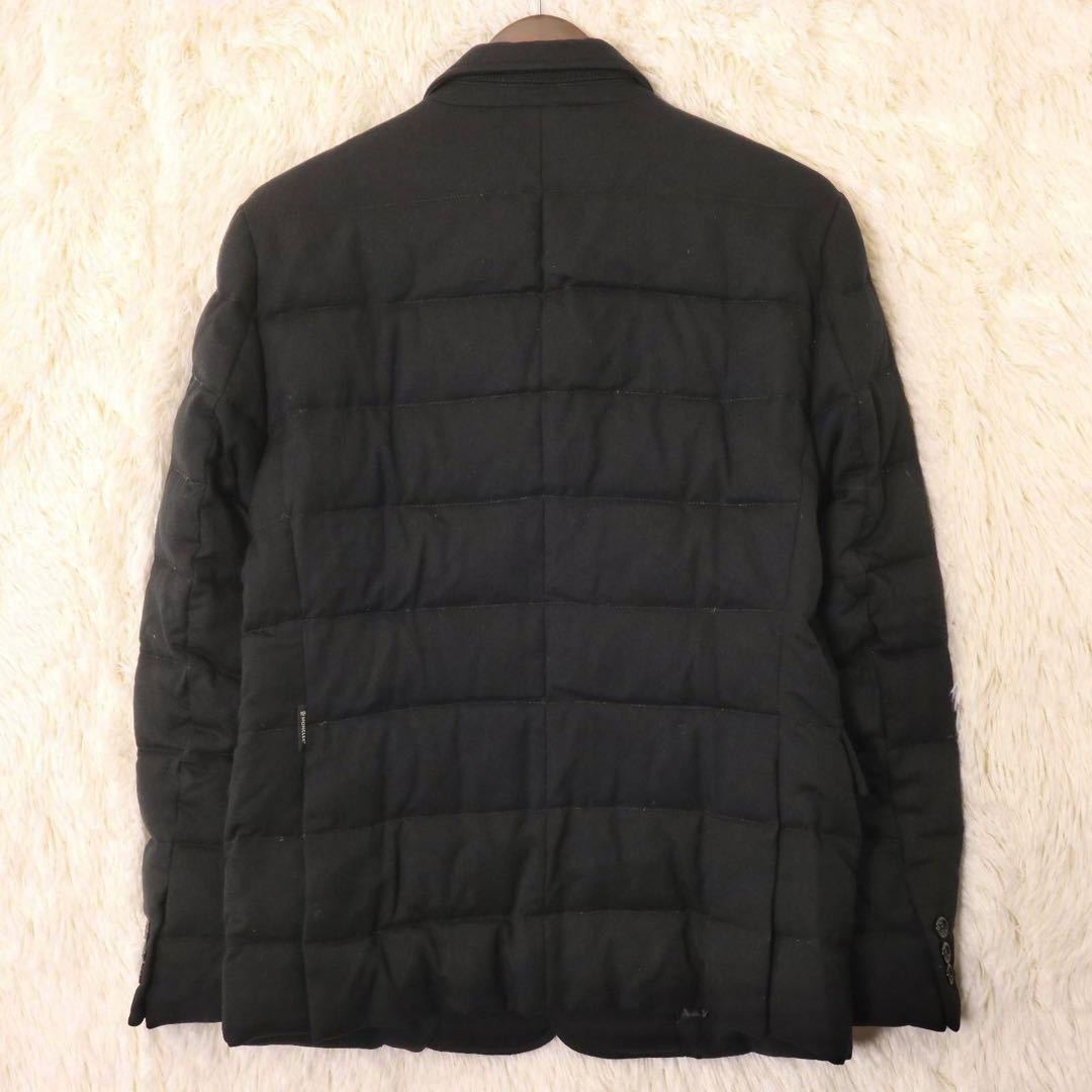 38 美品 MONCLER モンクレール RODIN ロダン ダウン テーラードジャケット メンズ 黒 １サイズ S相当 アウター ジップアップ_画像3