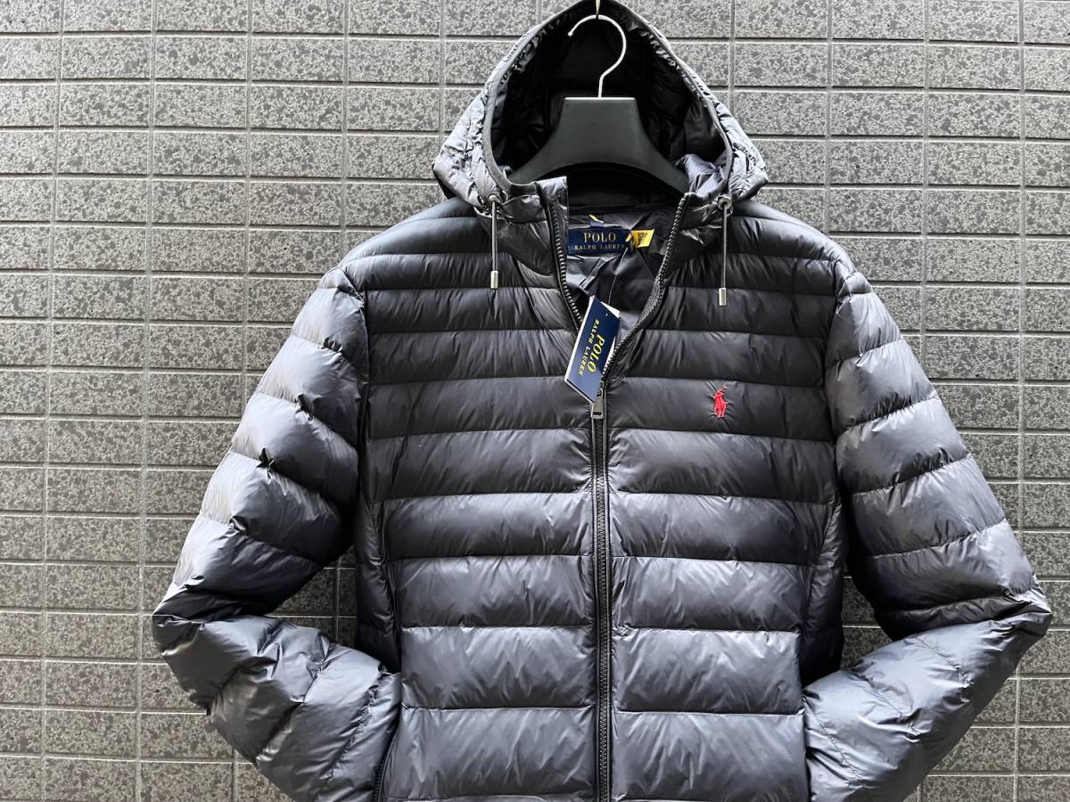 ◆モデル出品◆新品 XLサイズ ポロ ラルフローレン 最高品質 パッカブル フーデッド ジャケット 紺 定価52800円 POLO by Ralph Lauren