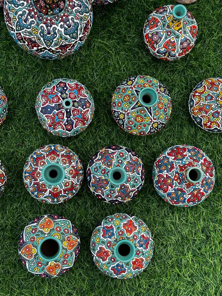 花瓶、イラン ペルシア ハメダン ラルジン 手作り花瓶、まとめ 花瓶、イラン ペルシア ハメダン ラルジン 手作り花瓶、まとめ