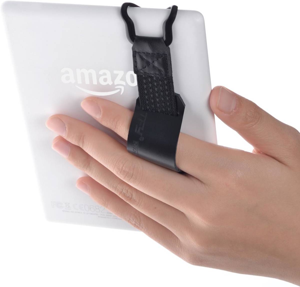 TFY safety hand strap + leather belt holder stand correspondence - Kindle Voyage, 6 -inch / Kindl