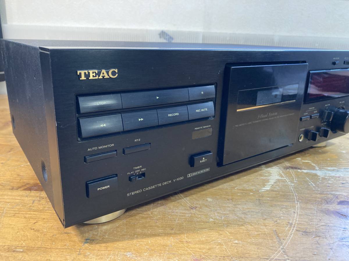 TEAC ティアック 3-Head System ステレオ カセット デッキ プレーヤー レコーダー V-1030 122322_画像2
