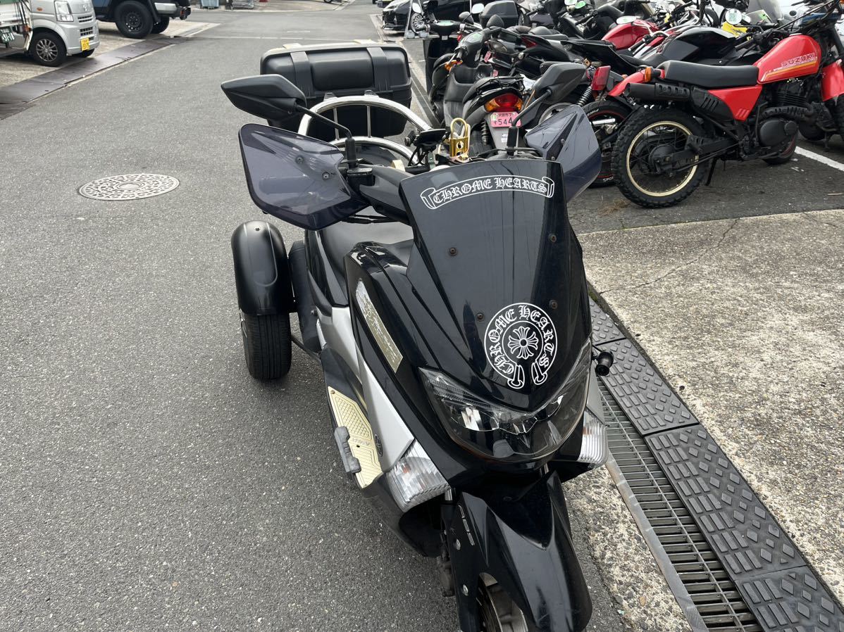 NMAX125 三輪トライク 門真市から バック機能搭載 乗れますが手直し必要_画像8