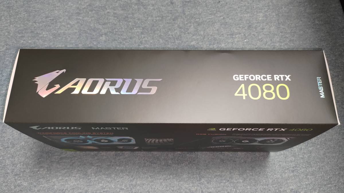 新品 未開封 GIGABYTE AORUS GeForce RTX 4080 16GB MASTER GV-N4080AORUS M-16GD 国内正規代理店品 購入時領収書付き_画像5