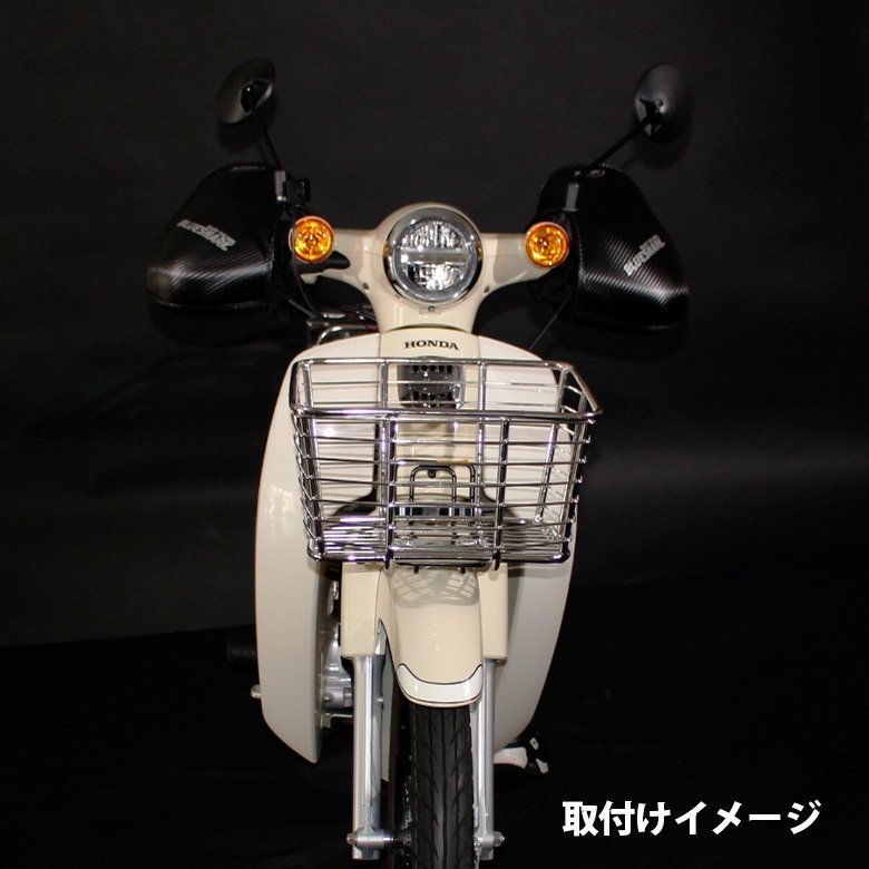 スーパーカブ用 ステンレス フロントバスケット SSS製 HONDA カブ 前かご_画像1