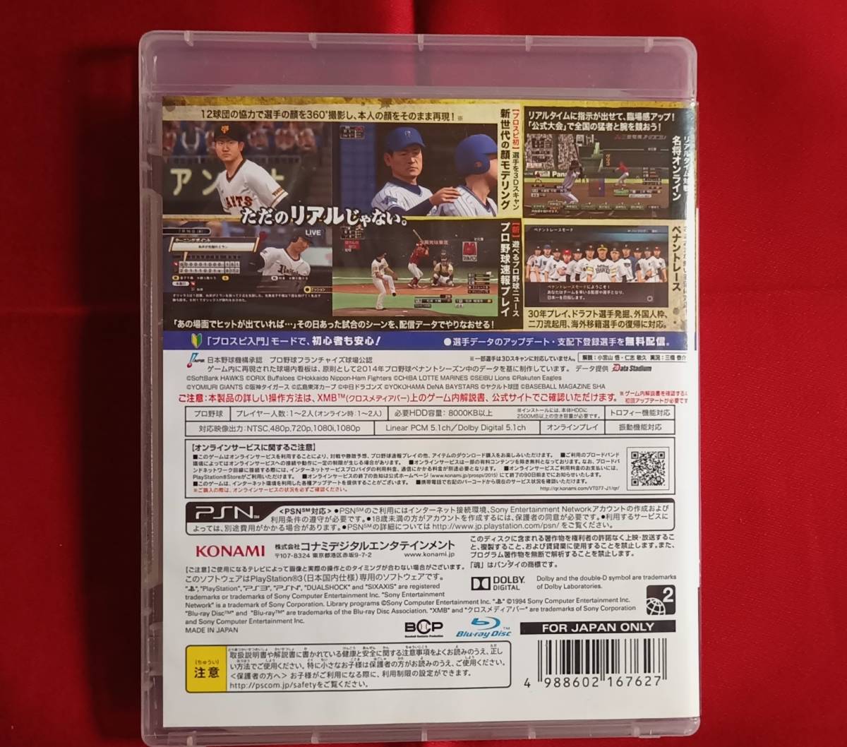 PS3 Professional Baseball Spirits 2015p Roth pi