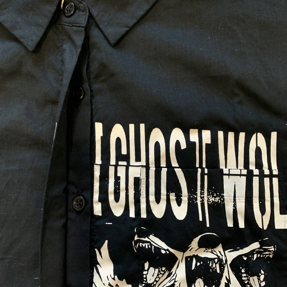 新品 HYSTERIC GLAMOUR × THE GHOST WOLVES ヒステリックグラマー ゴーストウルヴス オーバー シャツ フリーサイズ 日本製_画像6