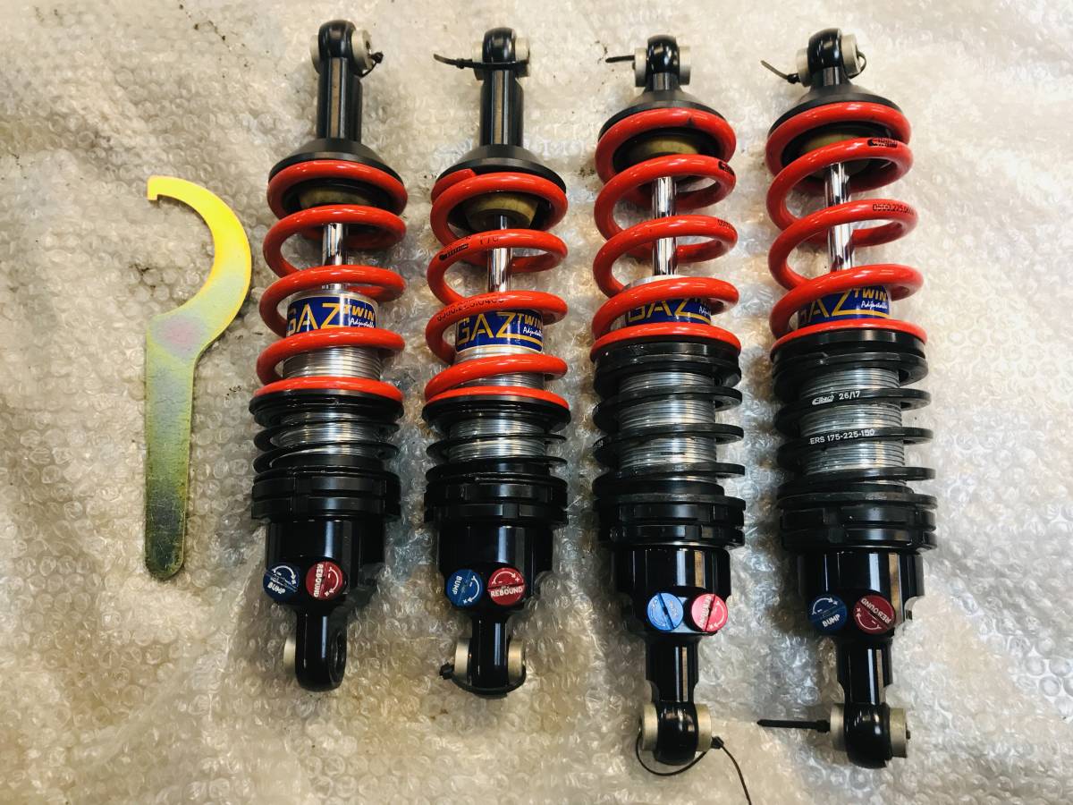 ロータス エリーゼ エキシージ Gaz Shocks TWIN Adjustable suspension 減衰調整２ｗａｙ式 車高調_画像1