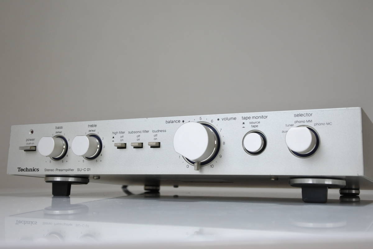 ■Technics SU-C01 コントロール・プリアンプ 点検、整備、クリーニング済■ 正常動作品 Made in Japan_画像4