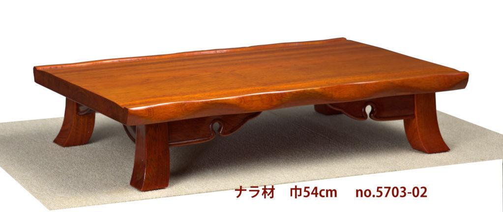 在庫新品 唐木 花台 ナラ材 平花台 盆栽台 巾54cm ウレタン仕上げ no.5703-02_画像1