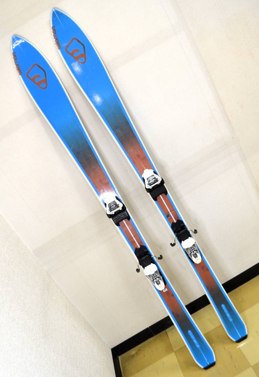 軽量2.4ｋｇ パウダーロケットスキー SALOMON BBR 7.9 169cm V-SHAPE MARKER FREETEN サロモン マーカー フリーテン_画像1