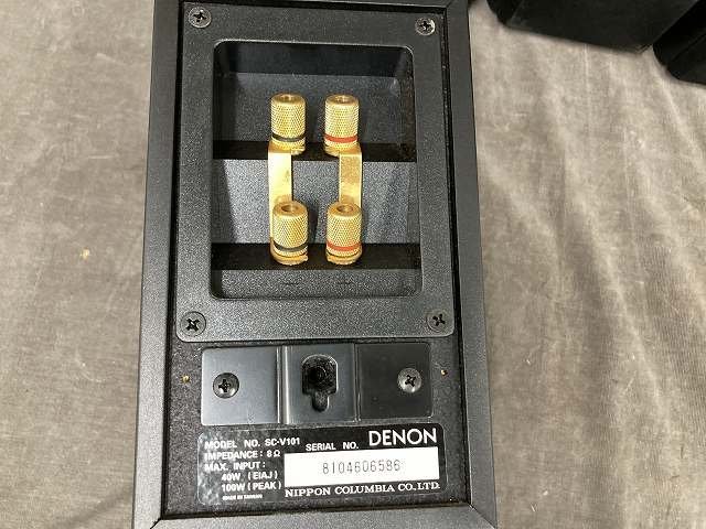 12-29-H18 ◎V DENON SC-V101 スピーカー オーディオ機器 家電 5個 スピーカー本体 　中古_画像4