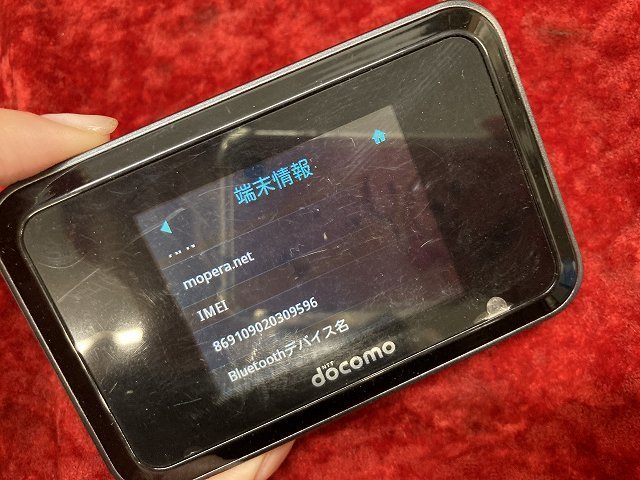 11-15-713 ◎AG ネットワーク機器 ルーター docomo Wi-Fi STATION HW-01H ホワイト モバイルWi-Fiルーター 中古品の画像2