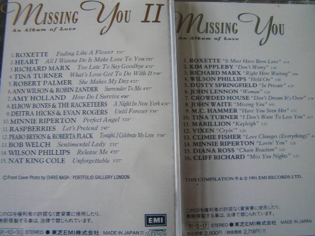 【JR311】 ラヴ・ソング 《Missing You - An Album Of Love / ミッシング・ユー》 10CD_画像2