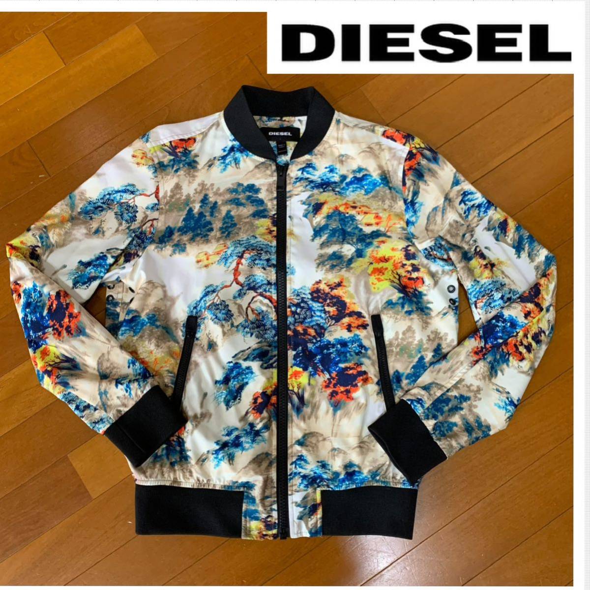 特別価格！DIESEL ディーゼル スタジャン ブルゾン オリエンタルプリントの画像3