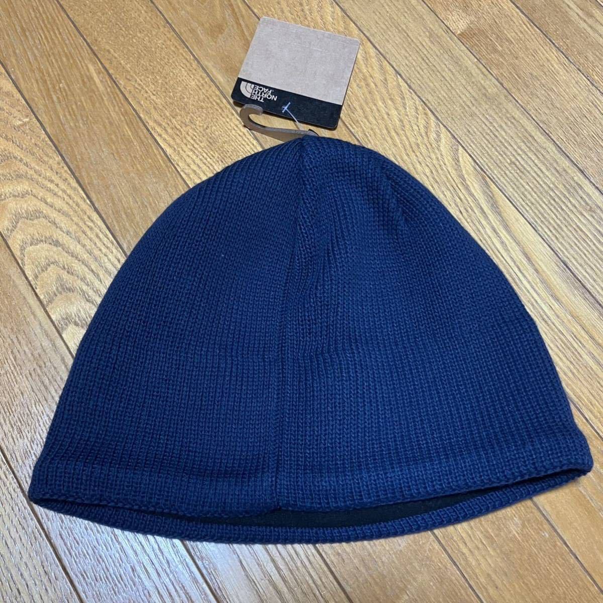 TNF North Face Logo knitted cap navy F size including carriage 