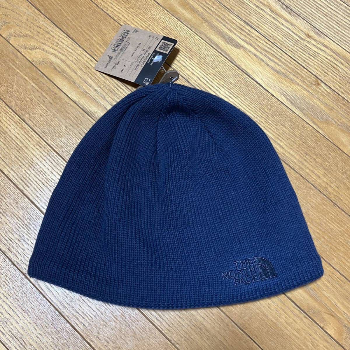 TNF North Face Logo knitted cap navy F size including carriage 