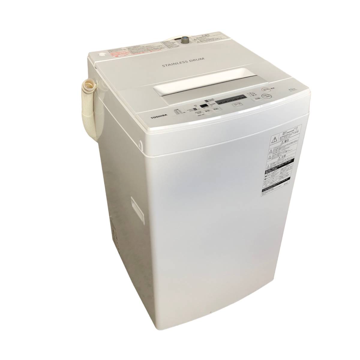 S1178 東芝 TOSHIBA 電気洗濯機 4.5kg AW-45M7 2019年製 直接引取可 石狩市_画像1