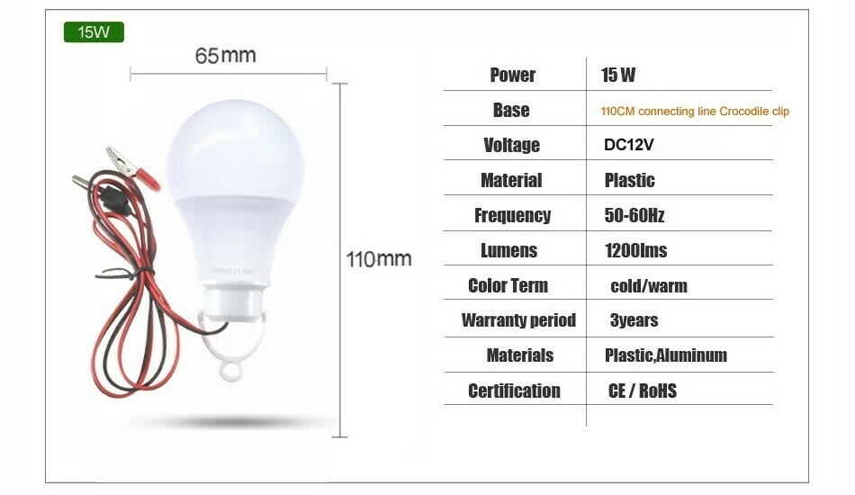 DC12V 15W LED lamp type light lantern ( lamp color ) 1.1Vm code attaching outdoor * night fishing * camp * night shop * nighttime work and so on!! * postage 220 jpy ~*