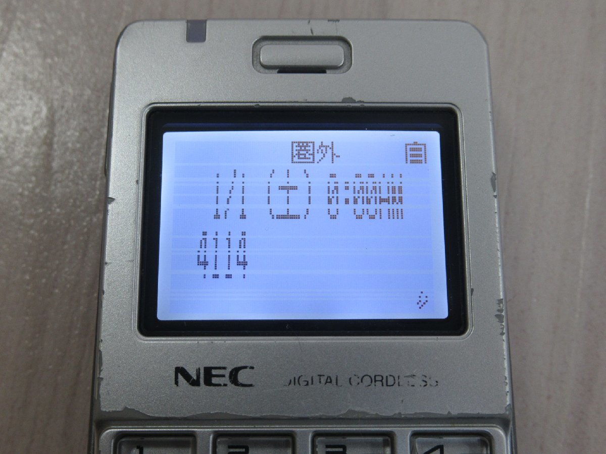 ΩXC2 1152 o 保証有 NEC IP3D-8PS-2 AspireX デジタルコードレス 本体のみ 6台セット 液晶不良_画像3