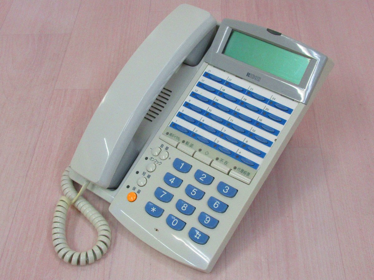 ▲Ω XI1 6807 保証有 RICOH リコー RI-24B表示付電話機 動作OK ・祝10000！取引突破！