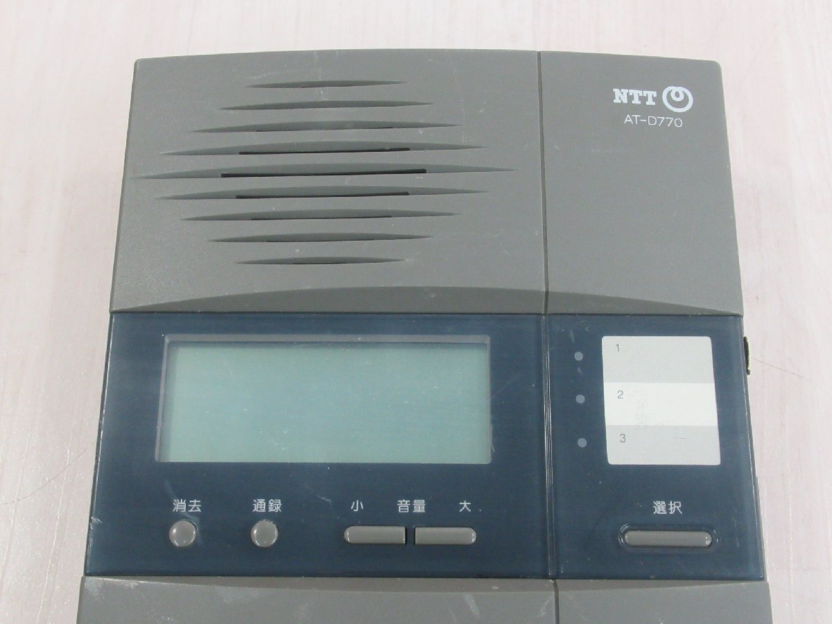 ΩXC2 1201 o 保証有 NTT AT-D770 留守番電話装置 HFC-60M・祝10000！取引突破！