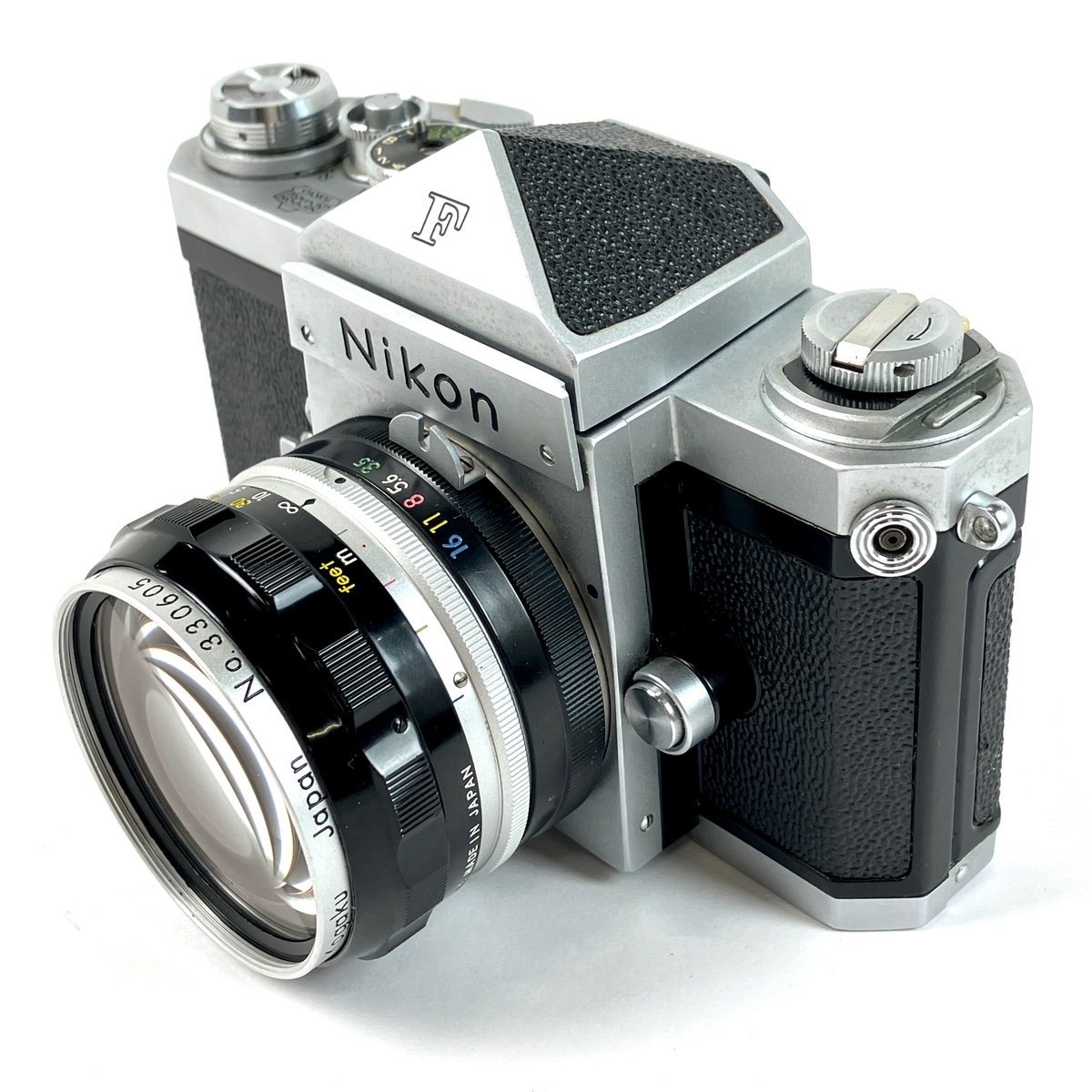 ニコン Nikon F アイレベル シルバー 赤点 + NIKKOR-H 2.8cm F3.5 非Ai フィルム レンジファインダーカメラ 【中古】_バイセル 31058_2
