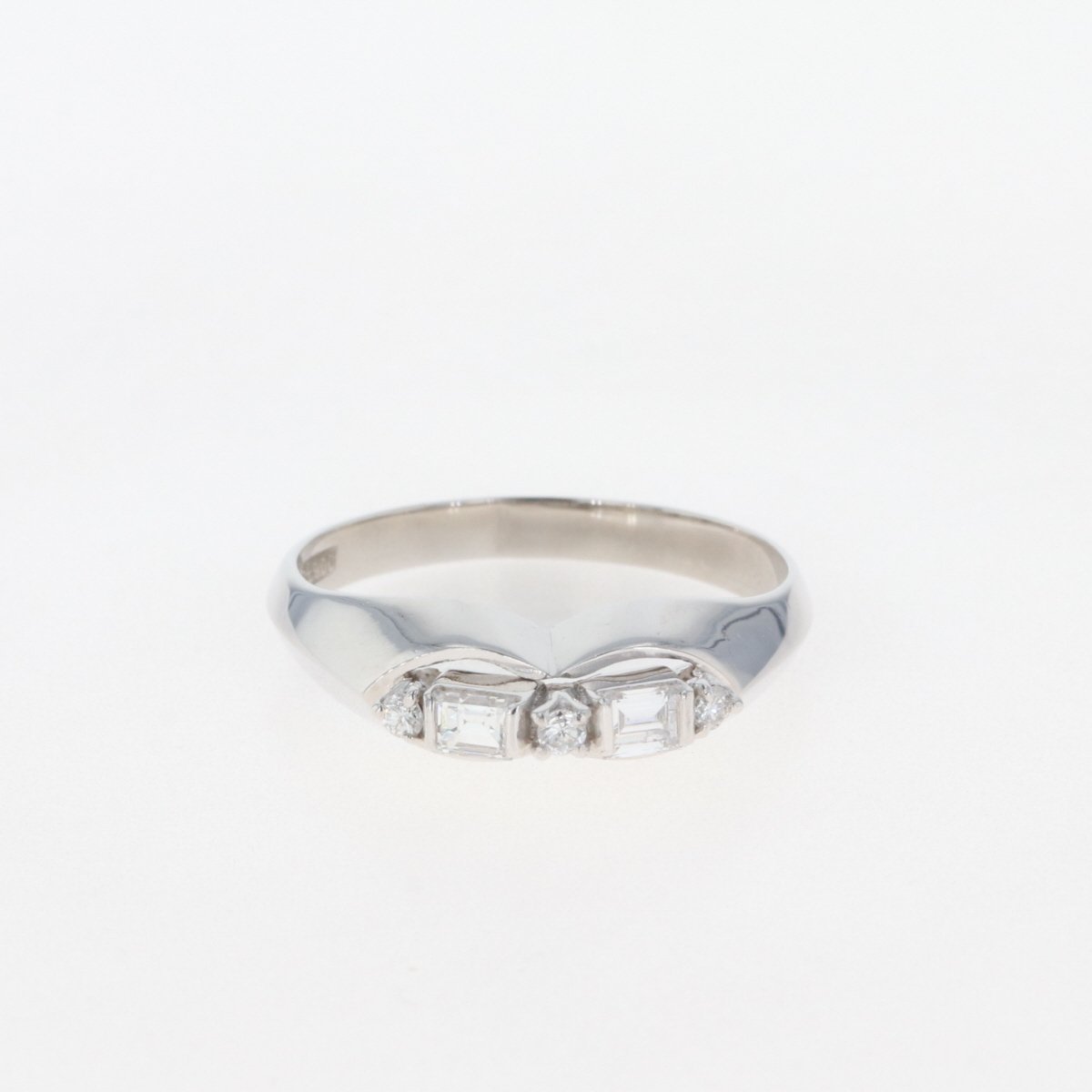売れ筋直営店 メレダイヤ デザインリング プラチナ 指輪 リング