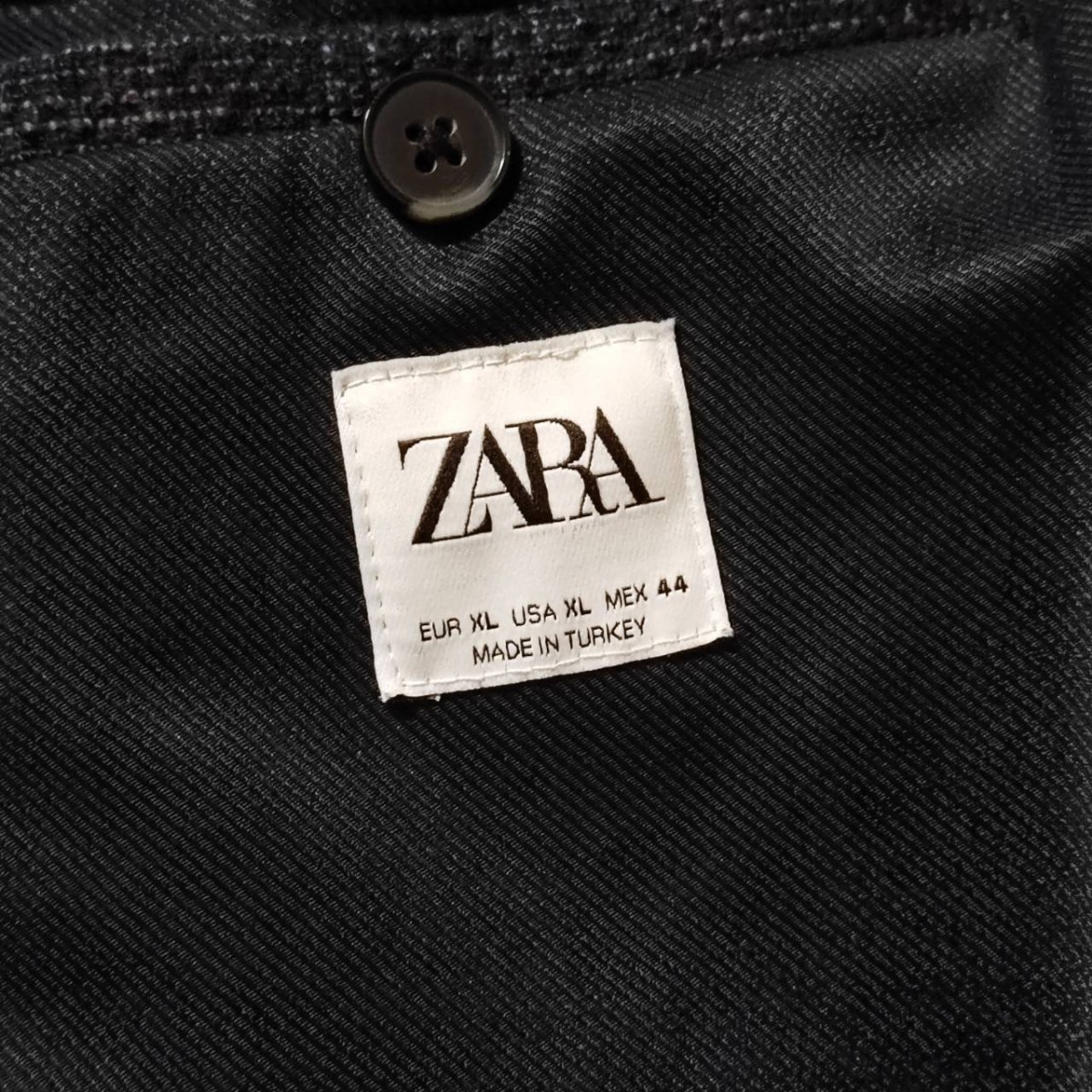 ZARA チェックジャケット/厚手ウールアウター/XLサイズ/未使用品 Yahoo
