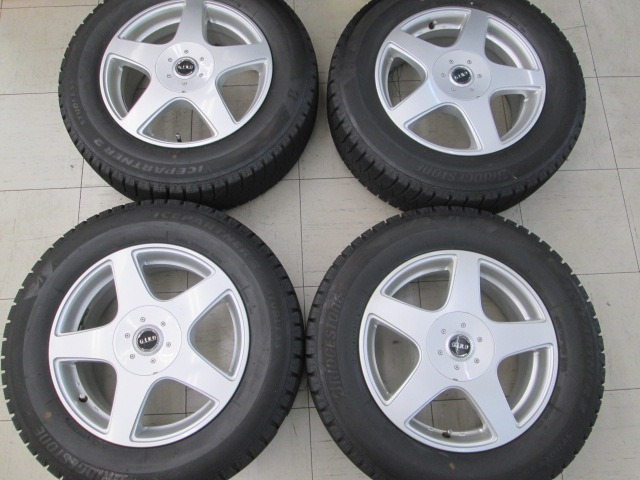 【中古タイヤホイール4本セット】GIRO16インチ 6.5J+48 5マルチ5穴 ブリヂストンパートナー2 205/65R16 2022年_画像1