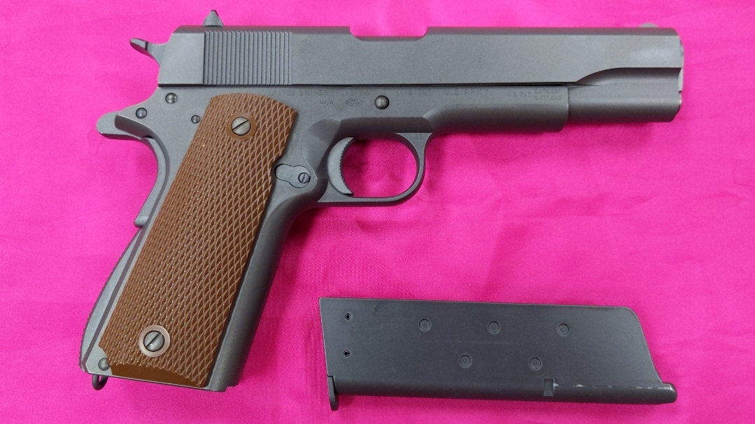 E-131中古品　　WA US M1911A1 コルトガバメント ミリタリーモデル 　　ガスガン_画像4