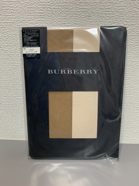 １円〜　BURBERRY バーバリー　ストッキング　2点セット　モカ　ブラック　JJM~L　ファインシアー　C1477_画像5