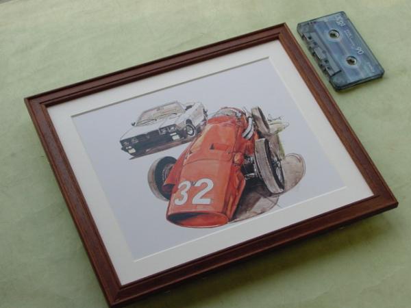 #BOW illustration # Maserati 250F#Maserati wooden amount 100#