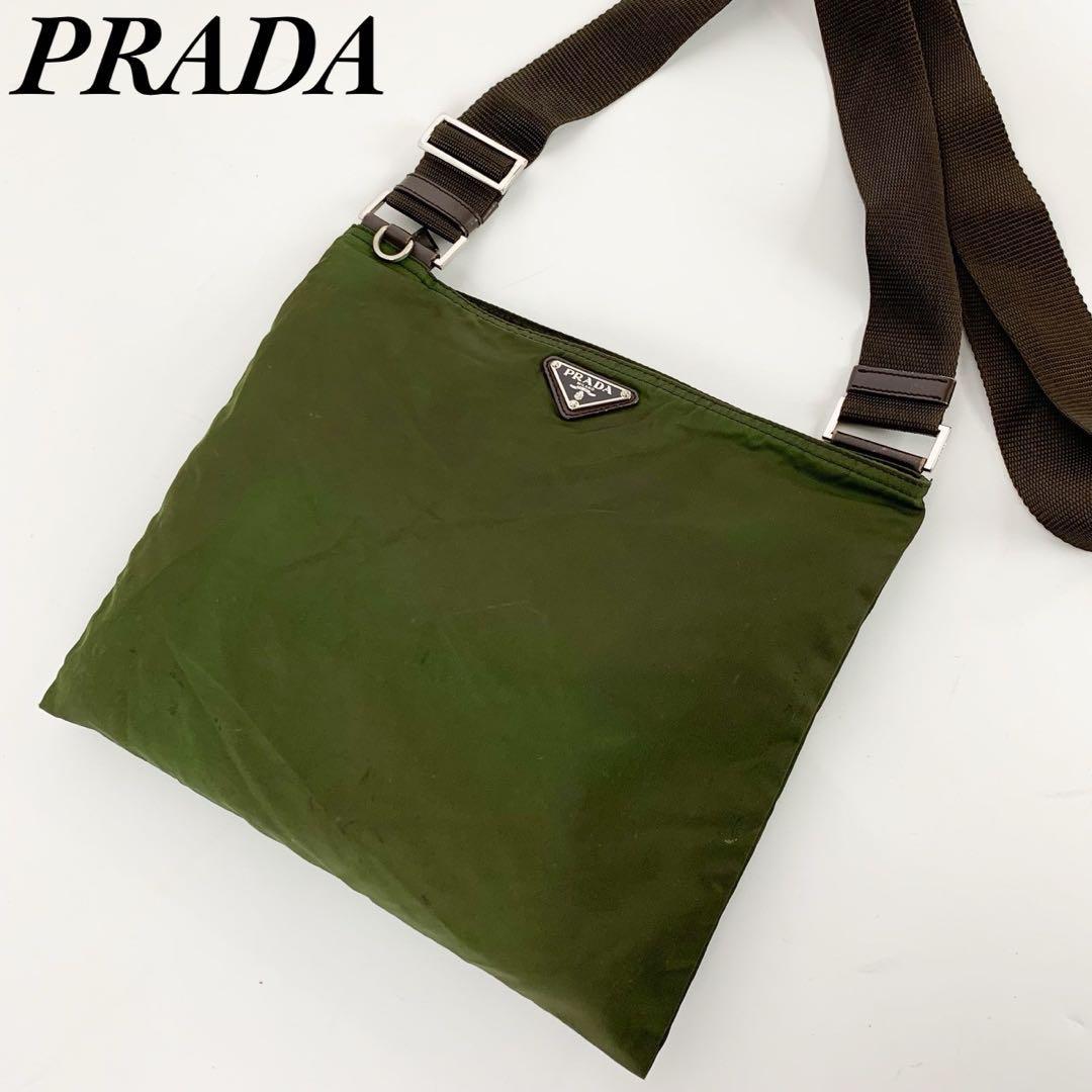 美品 PRADA プラダ ショルダーバッグ クロスボディバッグ 白タグ 美品 PRADA プラダ ショルダーバッグ クロスボディバッグ 白タグ