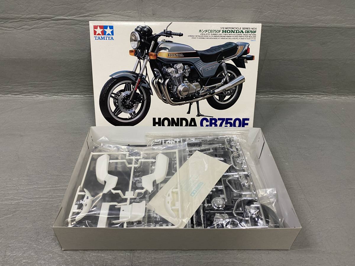 ■■ TAMIYA 1/12 ホンダ CB750F タミヤ オートバイシリーズ No6 内袋未開封 長期保管品 当時物 検）旧車_未組み立て