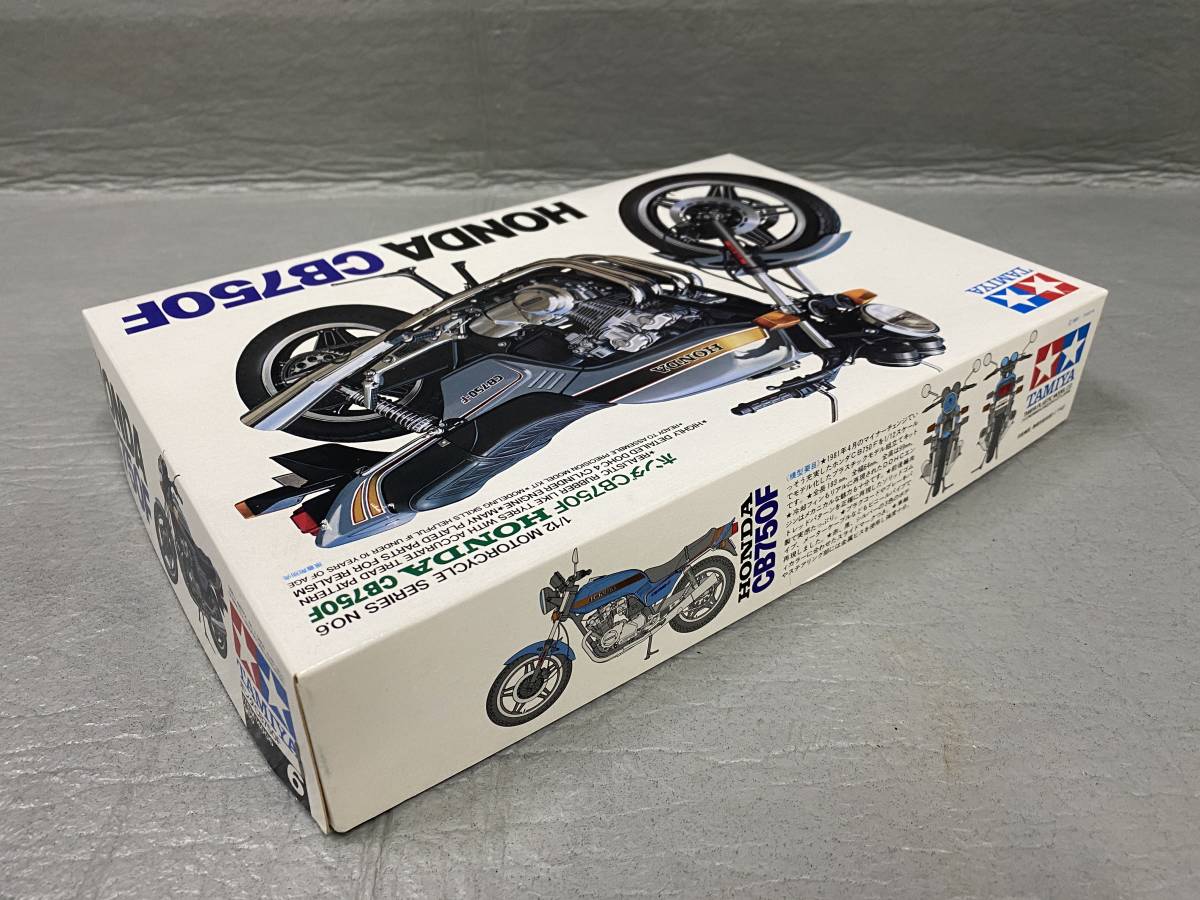 ■■ TAMIYA 1/12 ホンダ CB750F タミヤ オートバイシリーズ No6 内袋未開封 長期保管品 当時物 検）旧車_外箱に痛み、汚れなど若干あります