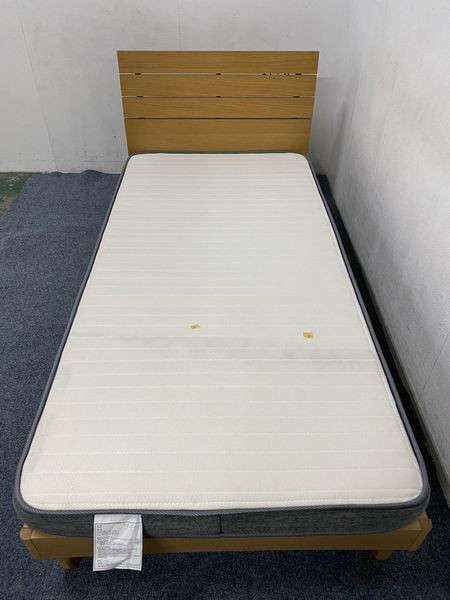 ニトリ シングルベッドセット アスカ3LBR Nスリープハード H2－02CR 中古家具 店頭引取歓迎 R7797_画像5