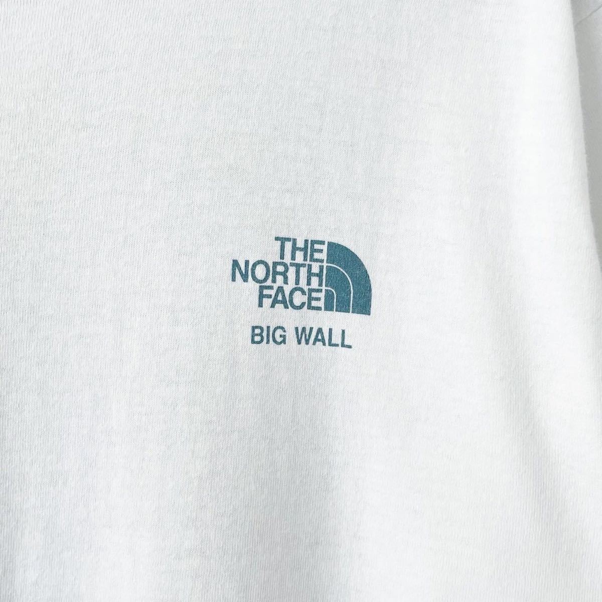 ■激レア■90s USA製 THE NORTH FACE クライミング アート Tシャツ L ノースフェイス アウトドア 企業 ビンテージ_画像4