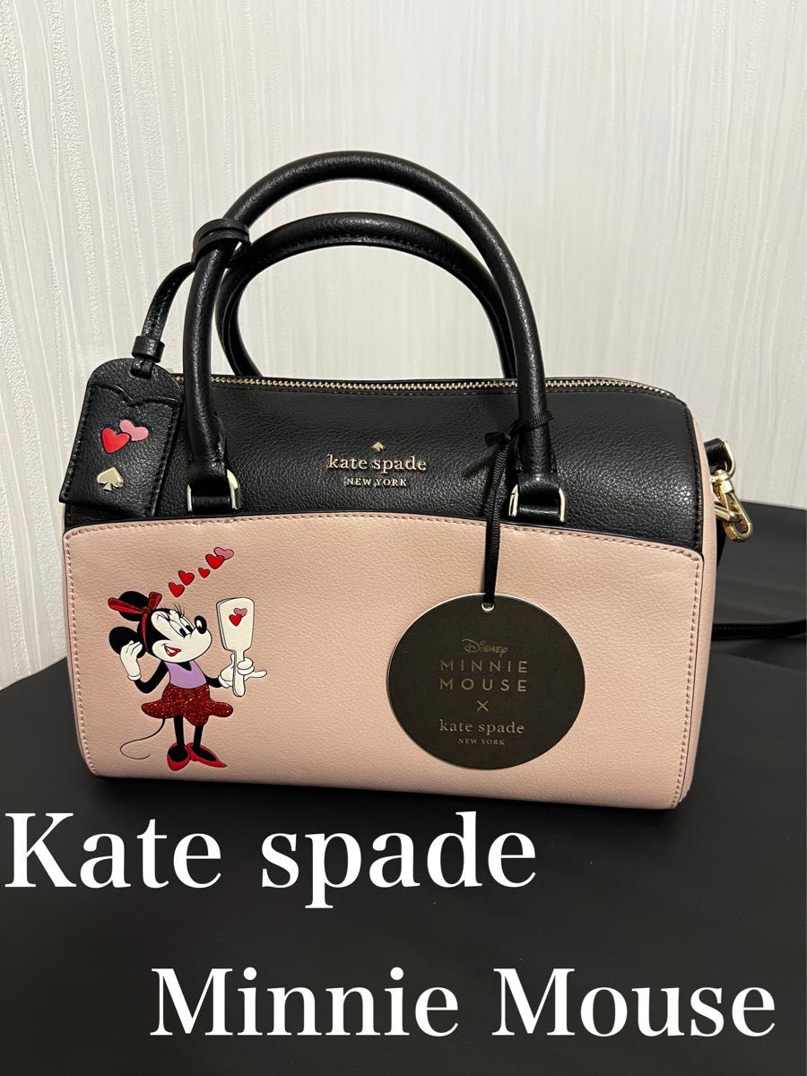 KateSpade×Disney ミニー 2wayバック　韓国　韓流　海外　 ハンドバッグ ショルダーバッグ ボストン バッグ