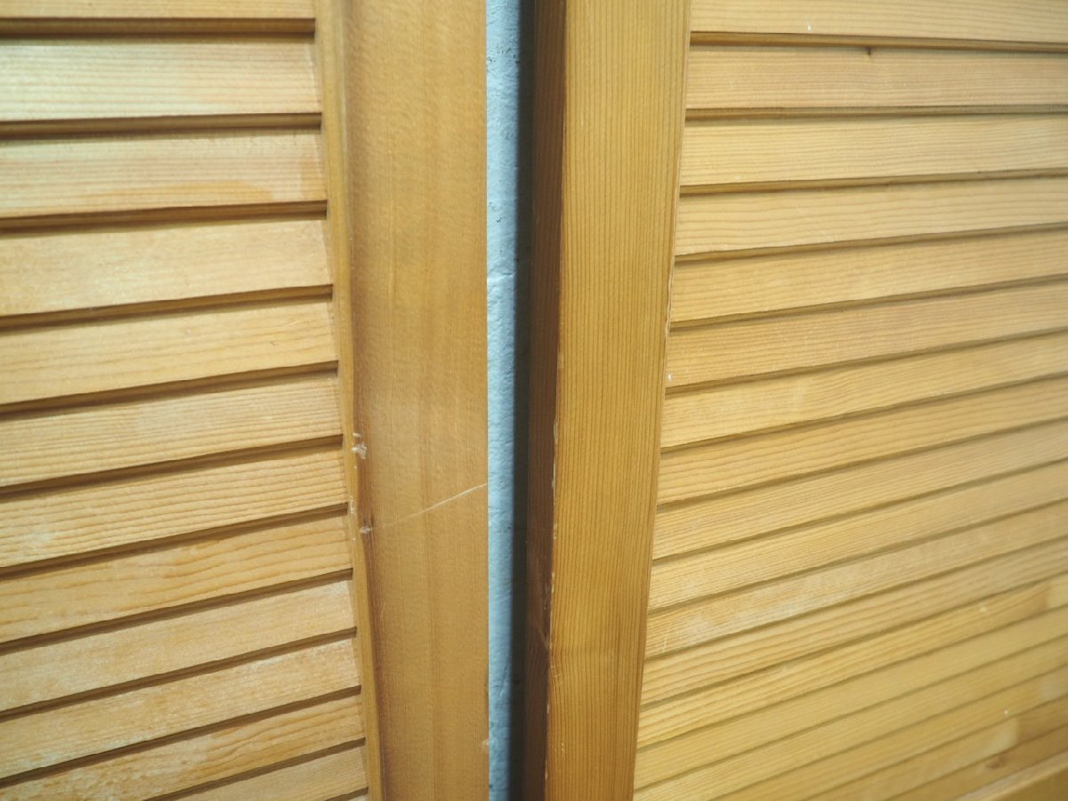 taO0465*[H188cm×W83,5cm]×2 листов * замечательный жалюзи дизайн. большой из дерева раздвижная дверь * двери деревянная дверь рама вход дверь старый дом в японском стиле магазин инвентарь retro N сосна 