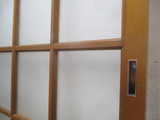 taM655*(2)[H219cm×W133,5cm]*.. дизайн. большой старый из дерева стекло дверь * двери раздвижная дверь рама строительство материал P внизу 